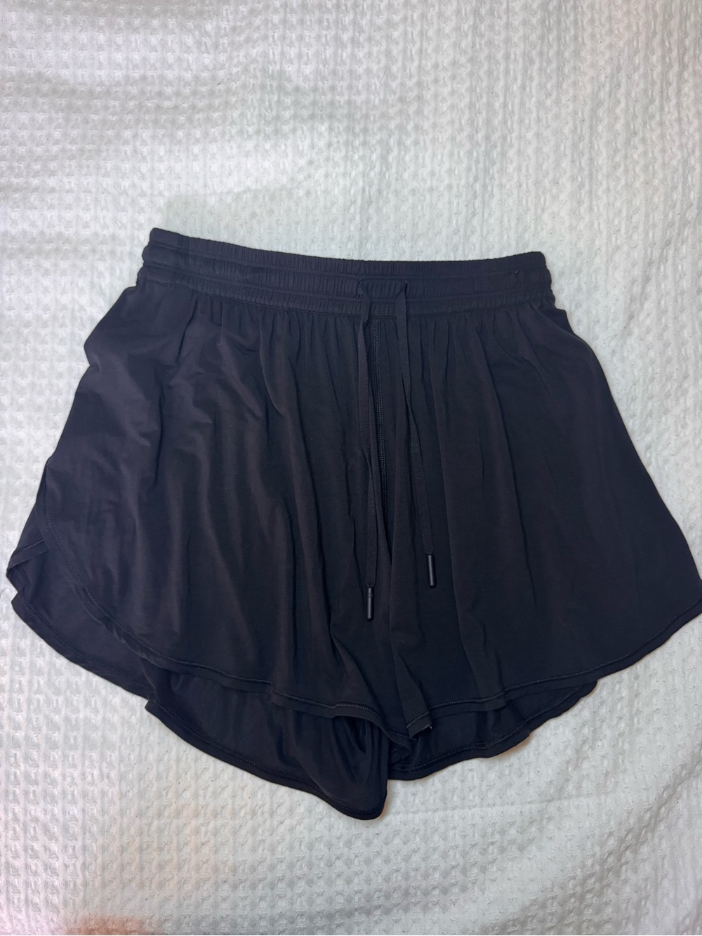 lululemon Play Off The Pleats Short 3" Black Athletic Shorts